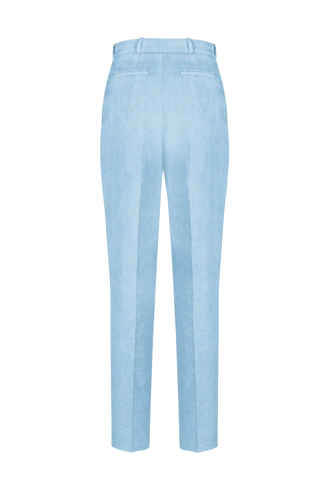 Light blue high-waisted denim trousers - Image 7