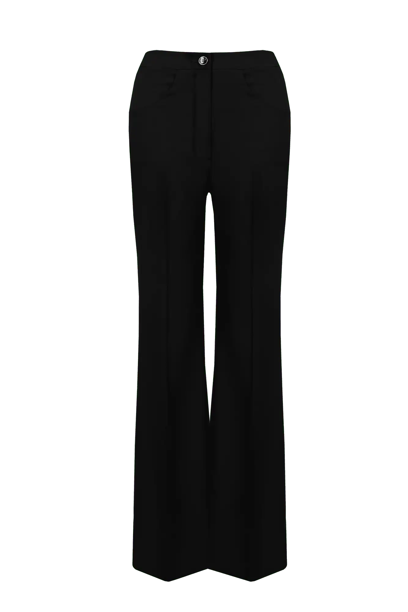 Women’s black wool flared trousers - Image 5